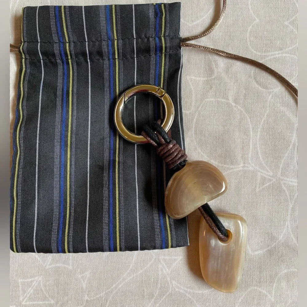 NEW Eco-Friendly Key Chain Handmade South American Artisans Unisex Neutral Gift